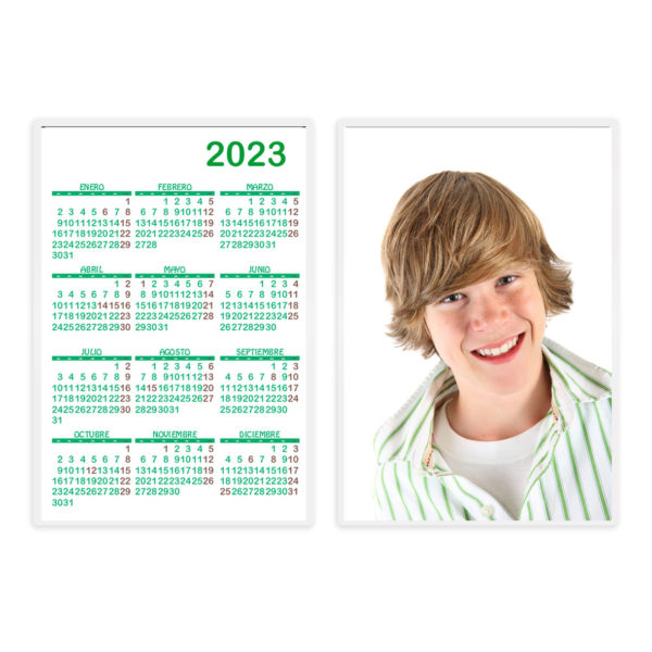 calendarios de bolsillo personalizado con foto